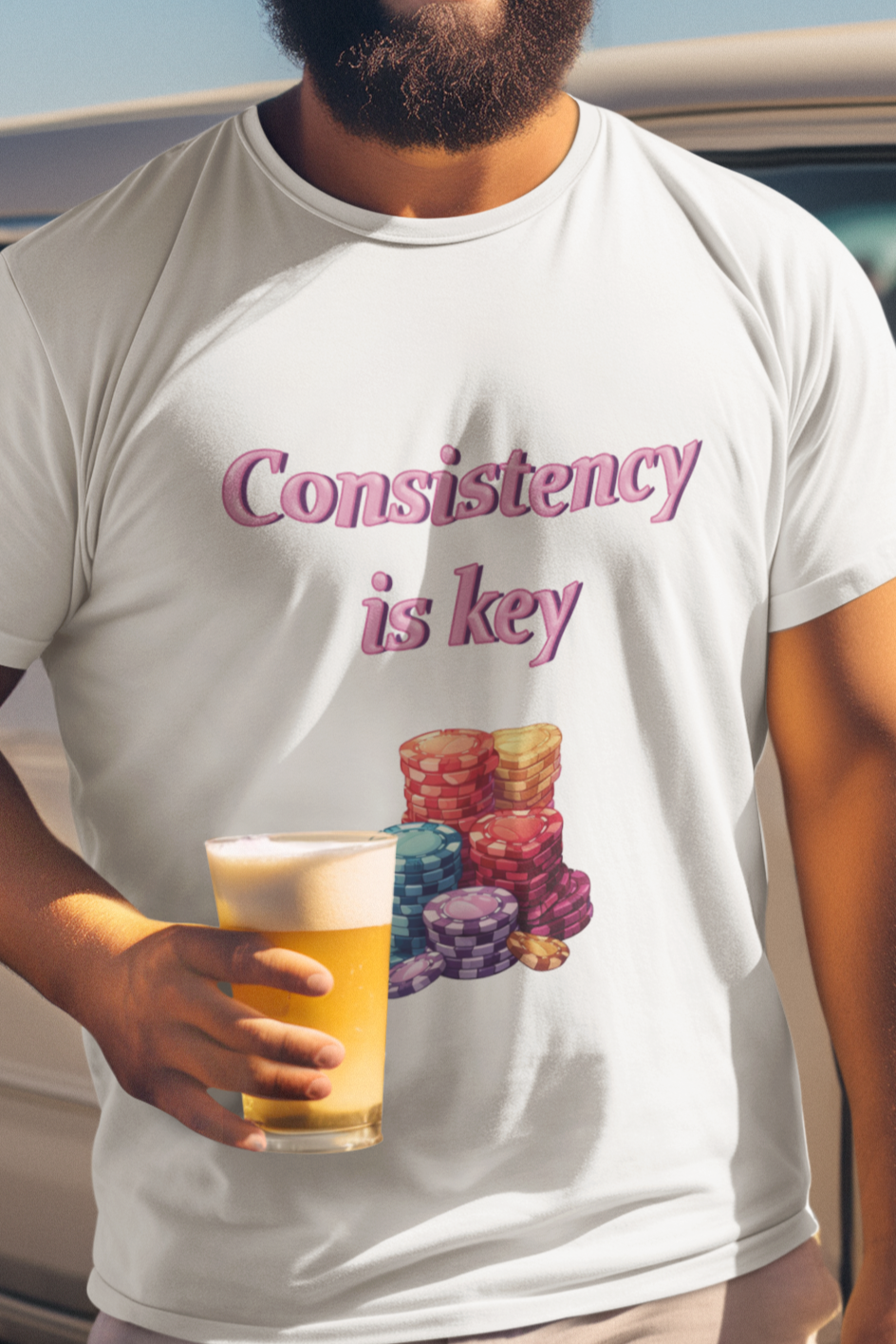 Consistency is key gambling T-shirt
