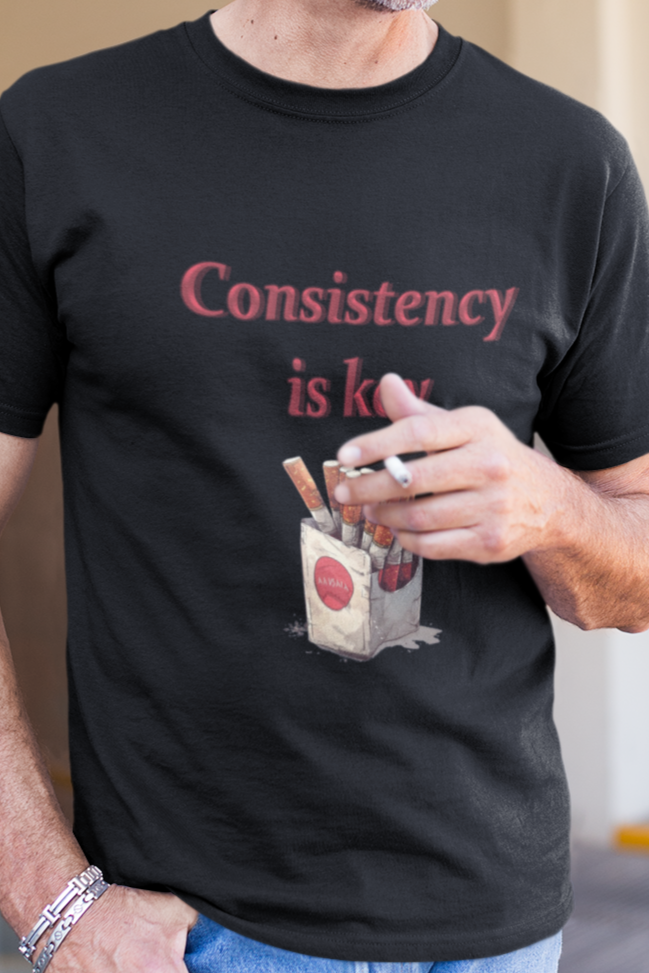 Consistency is key tobacco T-shirt