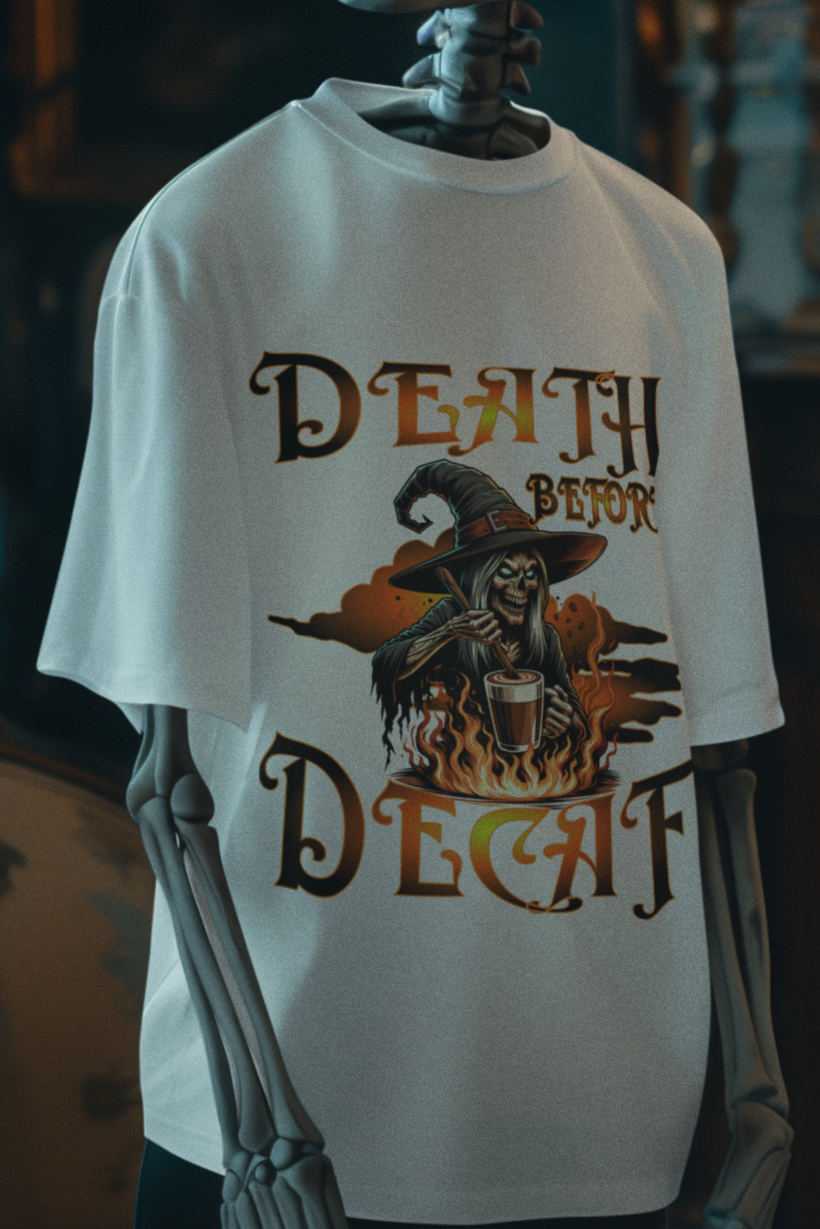 Death before decaf T-shirt