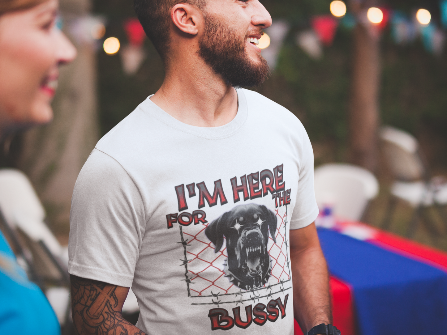 I'm here for the bussy T-shirt