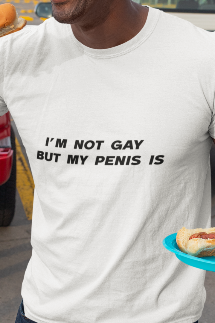 I'm not gay but my penis is T-shirt