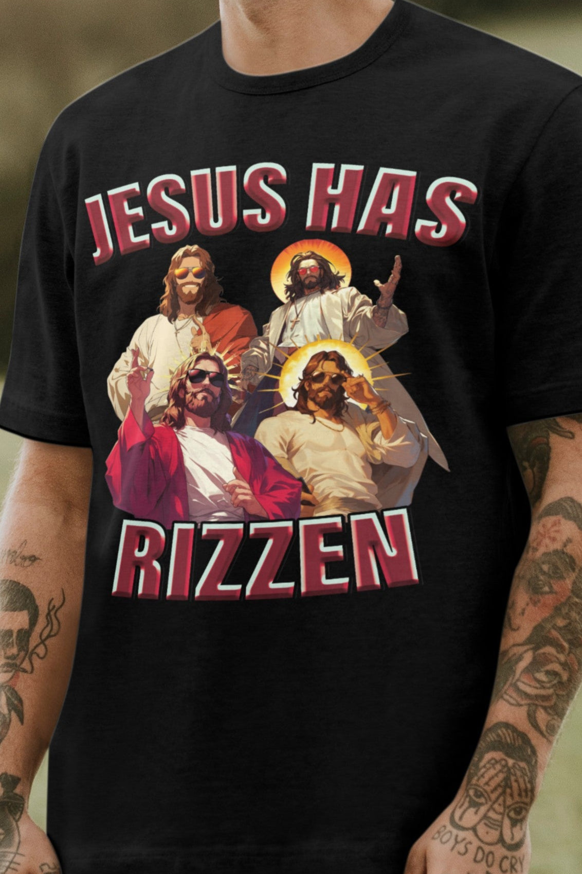 Jesus has rizzen T-shirt