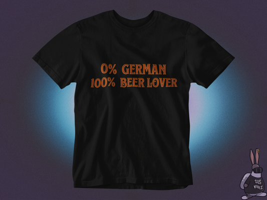 0 german 100 beer lover T-shirt