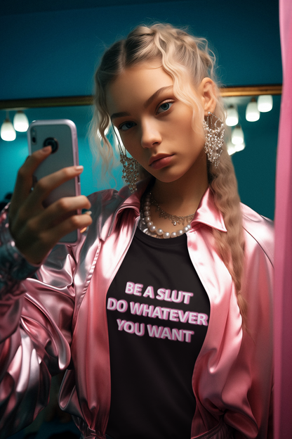 Be a slut do whatever you want T-shirt