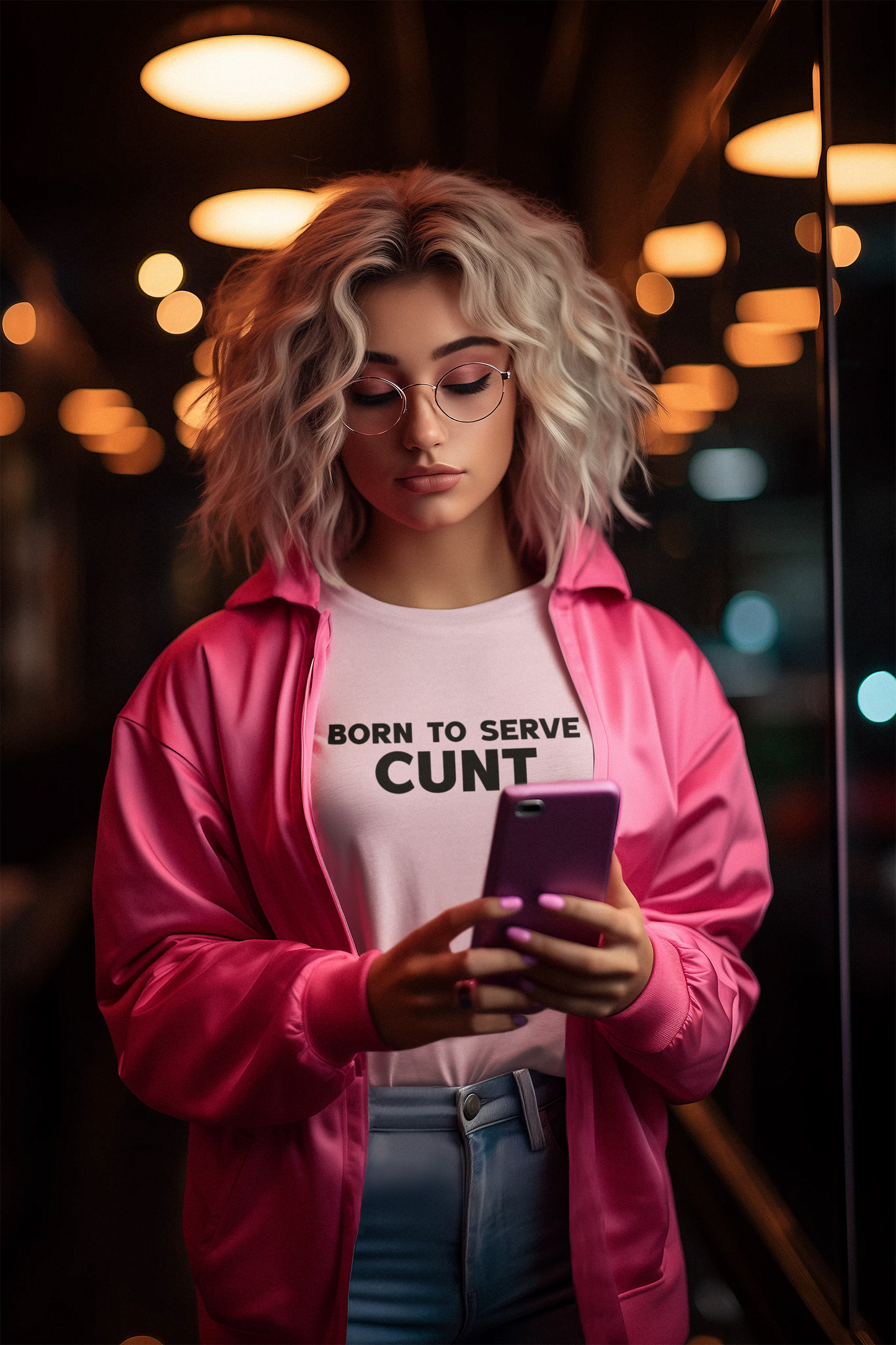 Born to serve cunt T-shirt