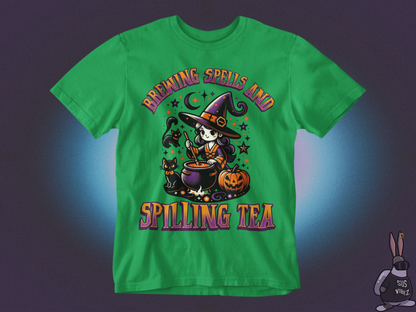 Brewing spells and spilling tea T-shirt