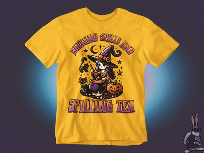 Brewing spells and spilling tea T-shirt