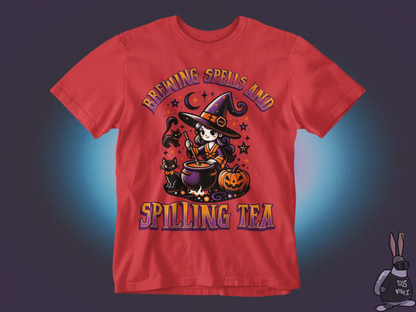 Brewing spells and spilling tea T-shirt