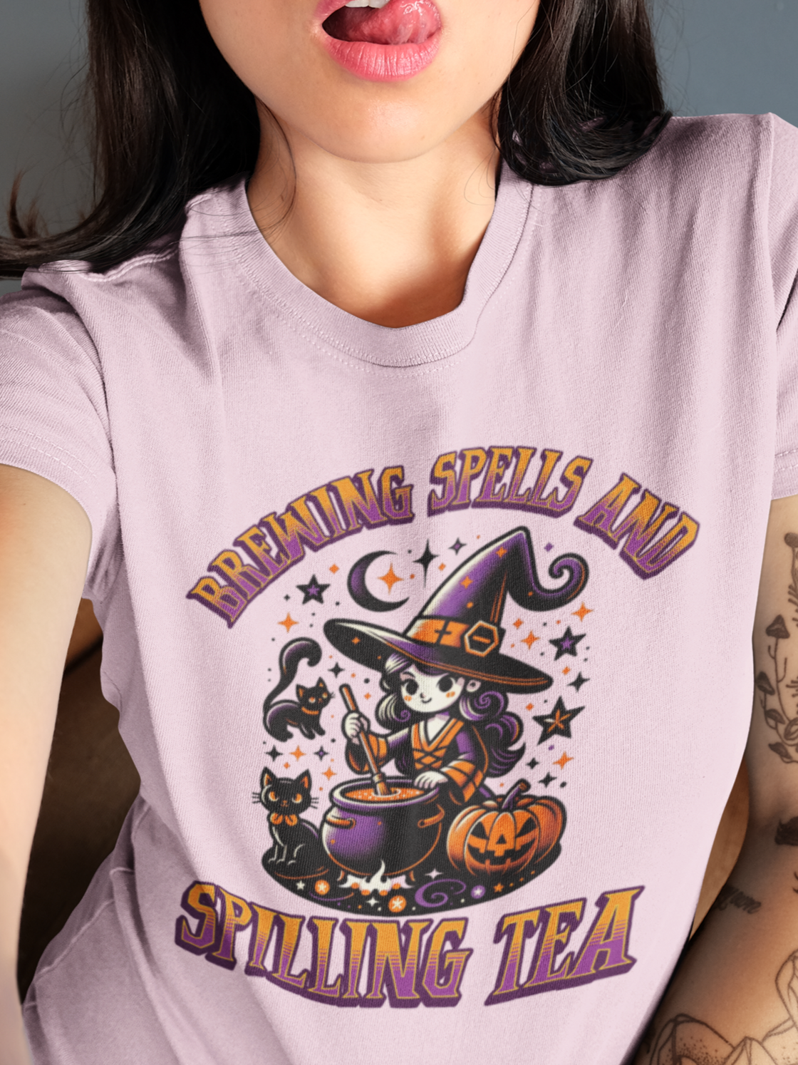 Brewing spells and spilling tea T-shirt