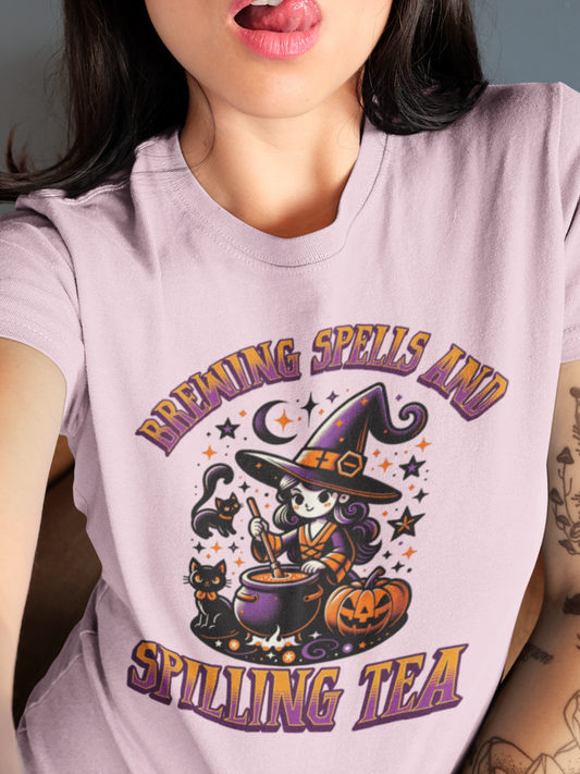 Brewing spells and spilling tea T-shirt