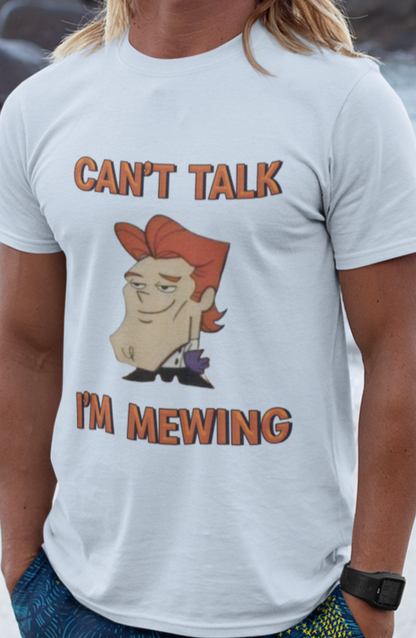 Can't talk I'm mewing Dexter T-shirt