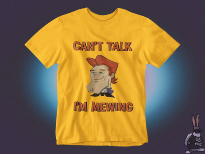 Can't talk I'm mewing Dexter T-shirt