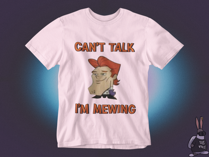 Can't talk I'm mewing Dexter T-shirt