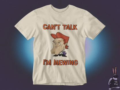 Can't talk I'm mewing Dexter T-shirt