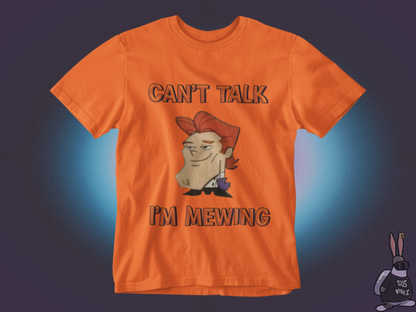 Can't talk I'm mewing Dexter T-shirt