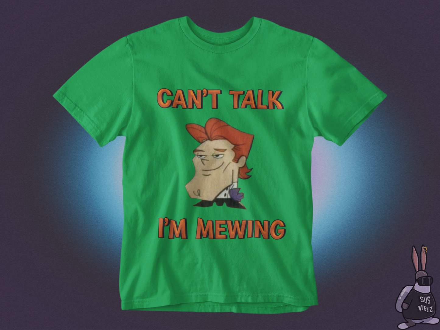 Can't talk I'm mewing Dexter T-shirt