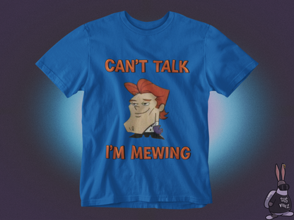 Can't talk I'm mewing Dexter T-shirt