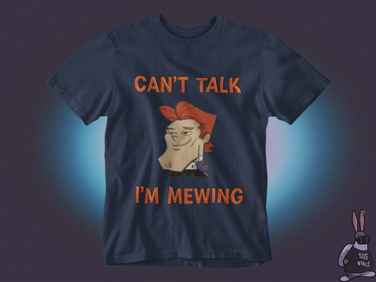 Can't talk I'm mewing Dexter T-shirt