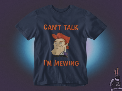 Can't talk I'm mewing Dexter T-shirt