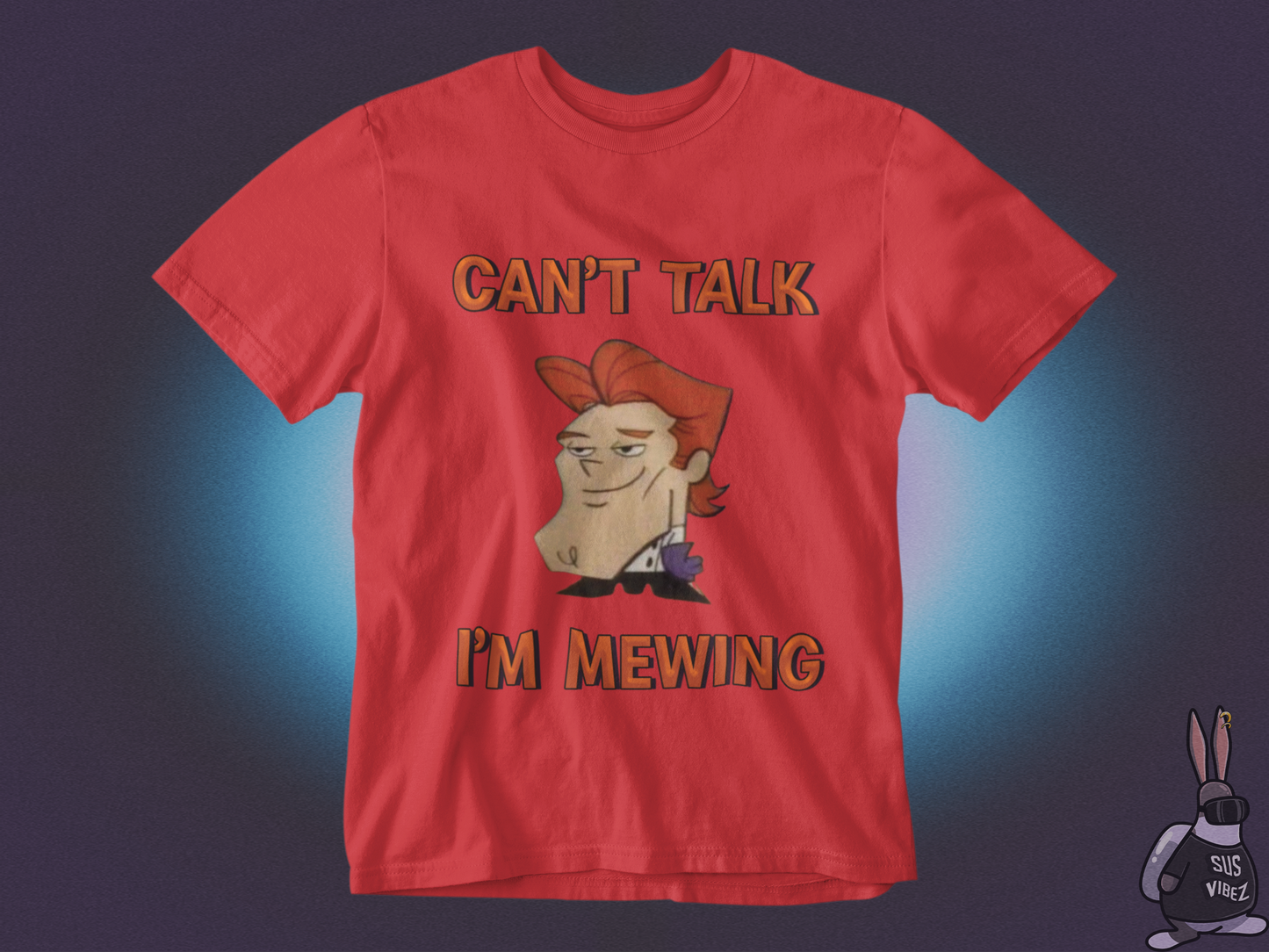 Can't talk I'm mewing Dexter T-shirt