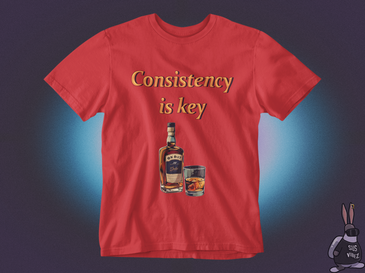 Consistency is key alcohol T-shirt