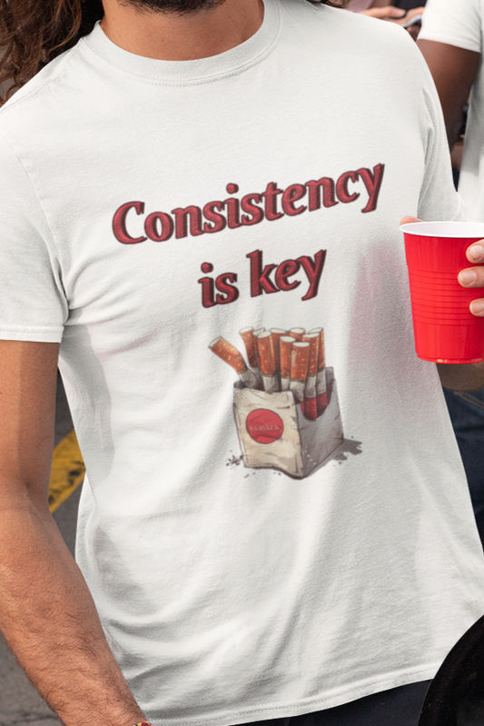 Consistency is key tobacco T-shirt