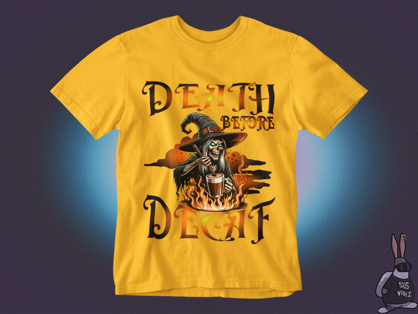 Death before decaf T-shirt