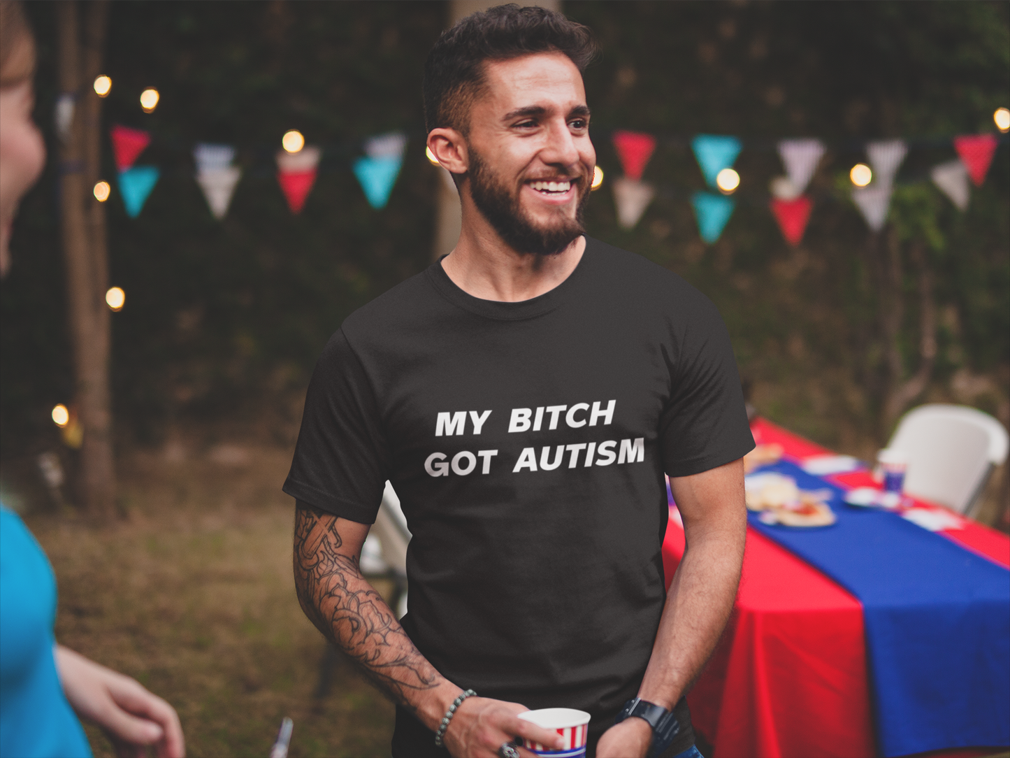 My bitch got autism T-shirt