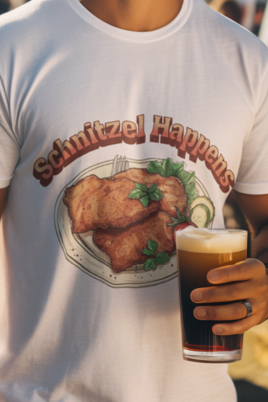 Schnitzel happens T-shirt