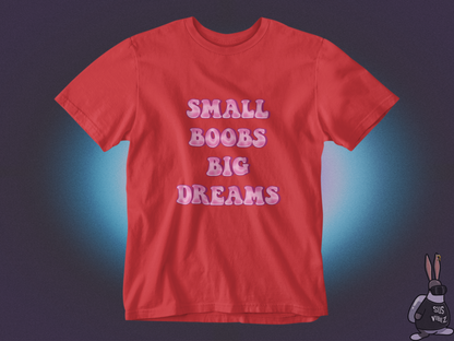 Small boobs big dreams T-shirt