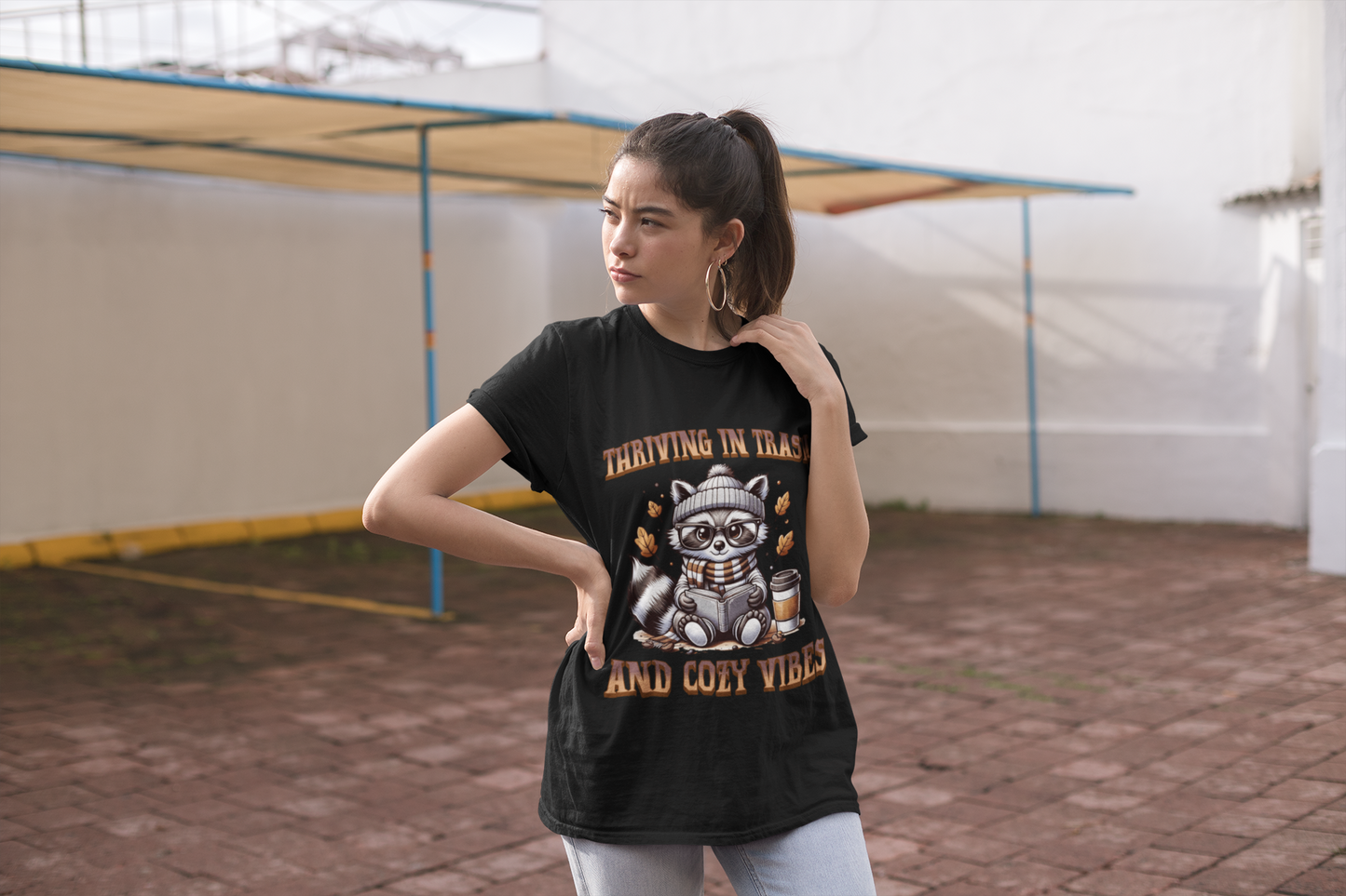 Thriving in trash and cozy vibes T-shirt