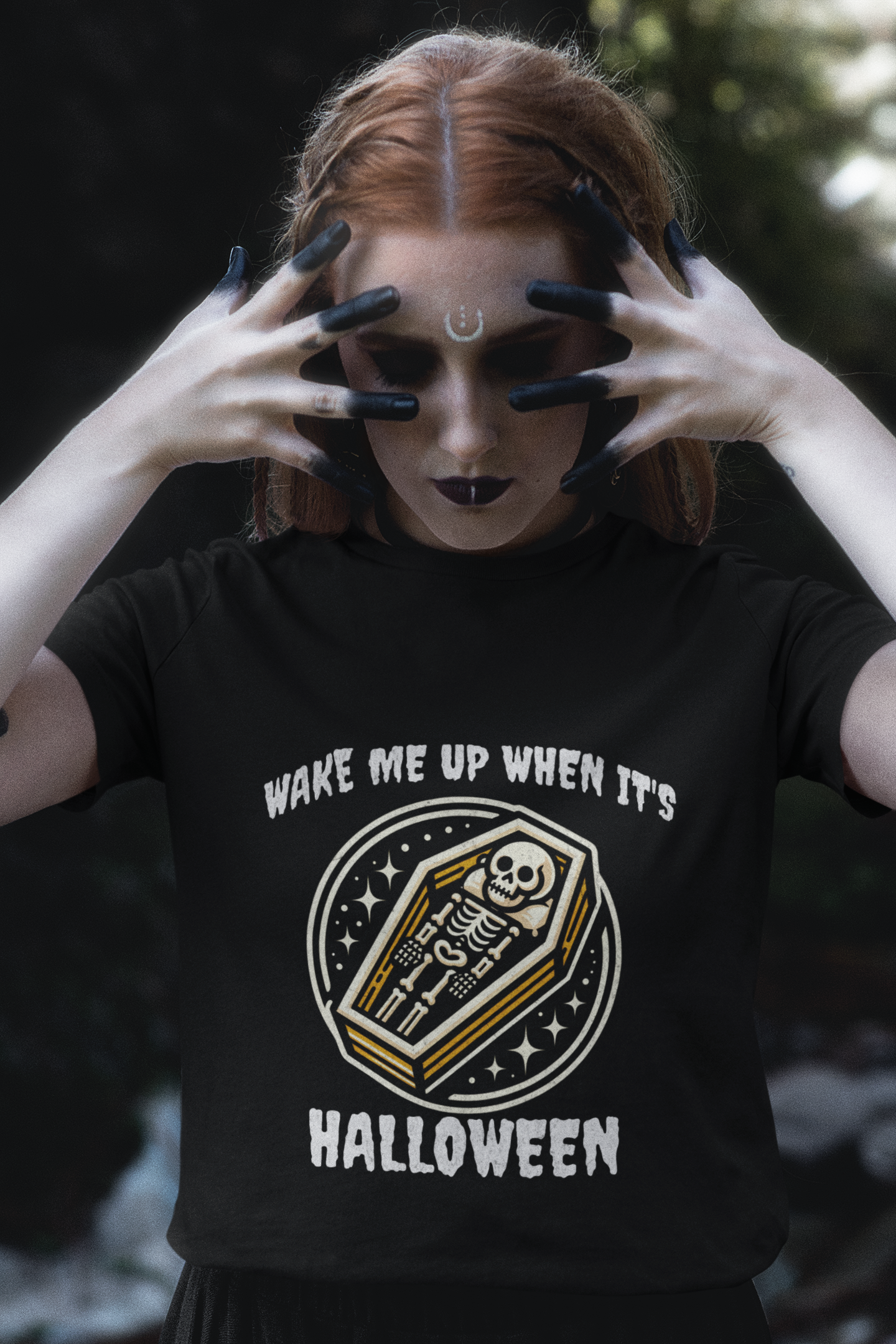 Wake me up when it's Halloween T-shirt